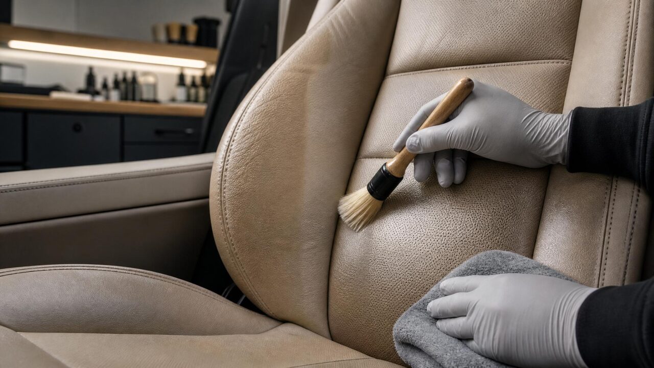 Химчистка кожаного салона автомобиля